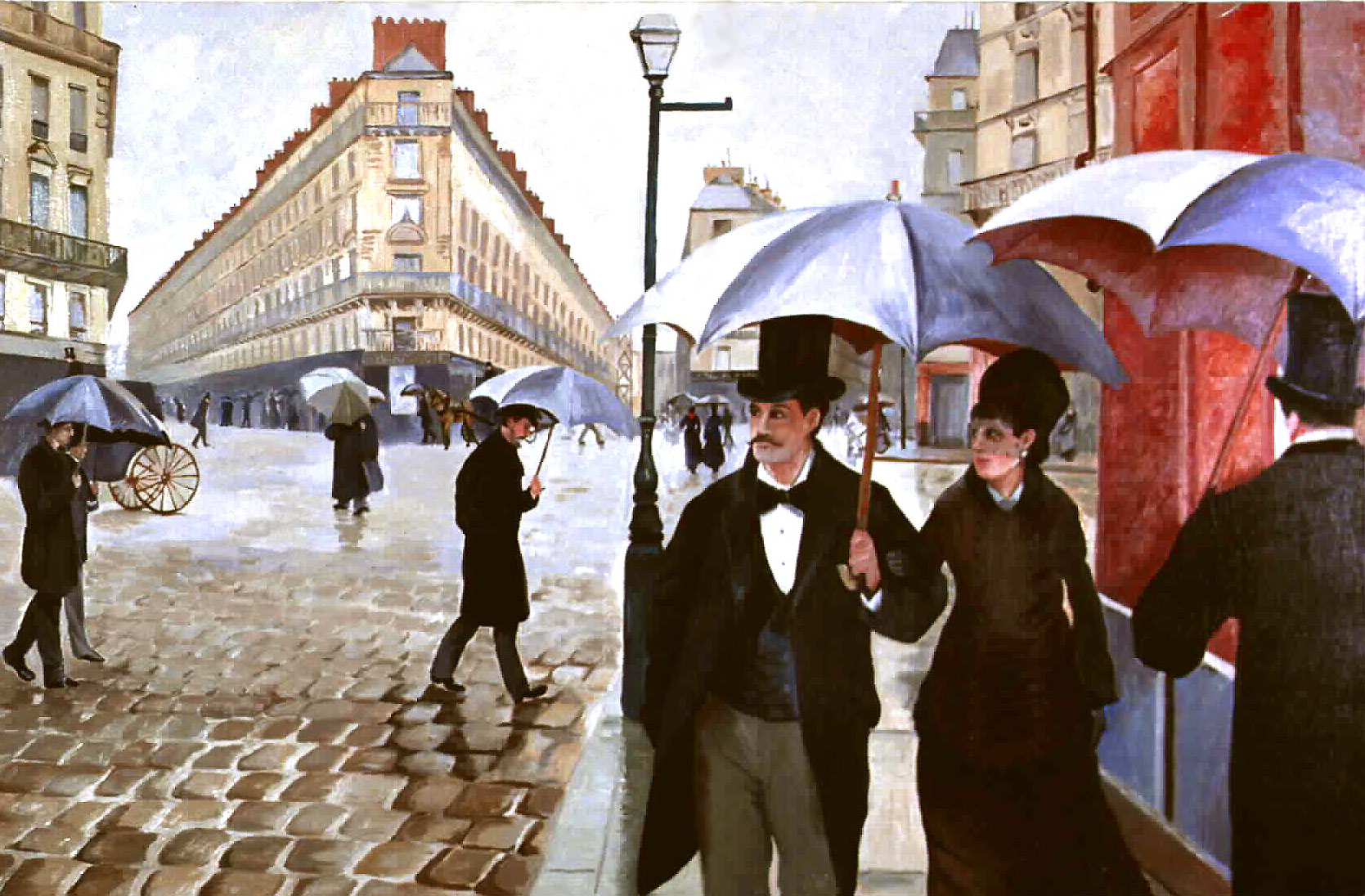 caillebotte paris street rainy day 1877