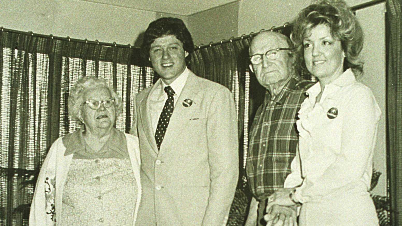 Juanita Broaddrick, far right in 1978 The Public Professor